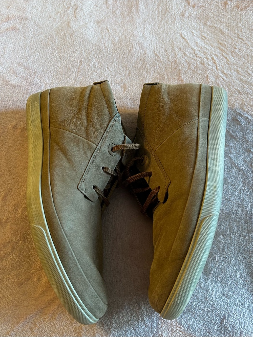 Ecco tan low cut tie leather ankle boots size 40, 9-9.5 casual comfort - Picture 5 of 9